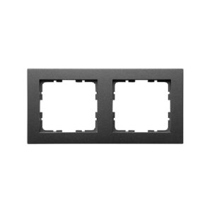 GVS Ramka 2-polowa grafit mat. System 55 do sensorów KNX