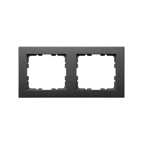 GVS Ramka 2-polowa grafit mat. System 55 do sensorów KNX