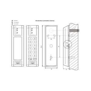 Czytnik zbliżeniowy ROGER PRT12EM