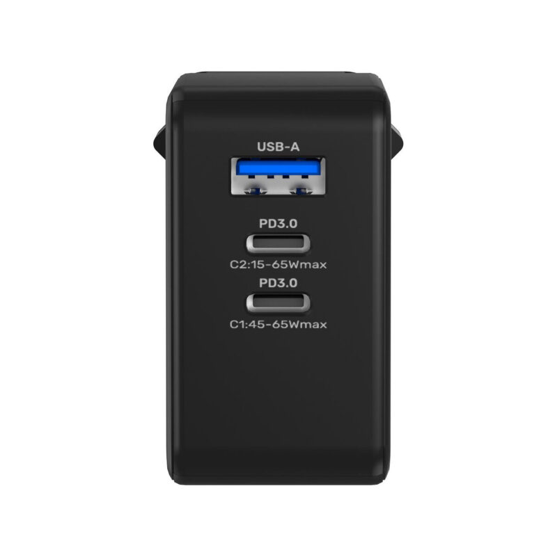 Ładowarka sieciowa Unitek GaN, PD 65W, podróżna, 3 porty