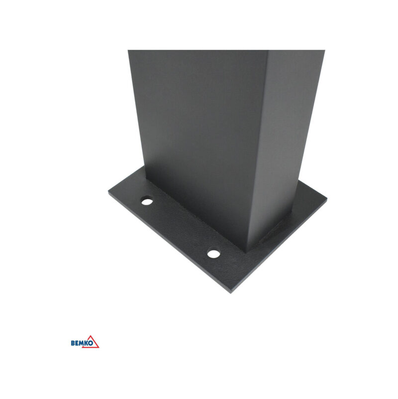 HYBRYDOWY SŁUPEK OGRODOWY LED BEMKO SOLVEO 7W 600LM 3000K/4000K/6500K 80CM IP65 DARK GREY CZ.PIR
