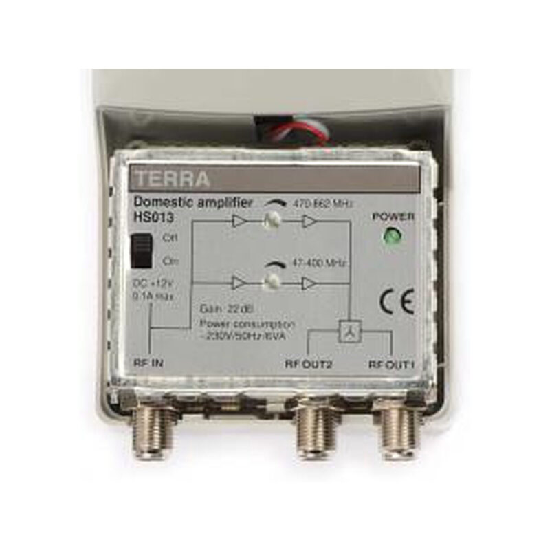 Wzmacniacz HS-013 (12V) Terra VHF/UHF 1we/2wy