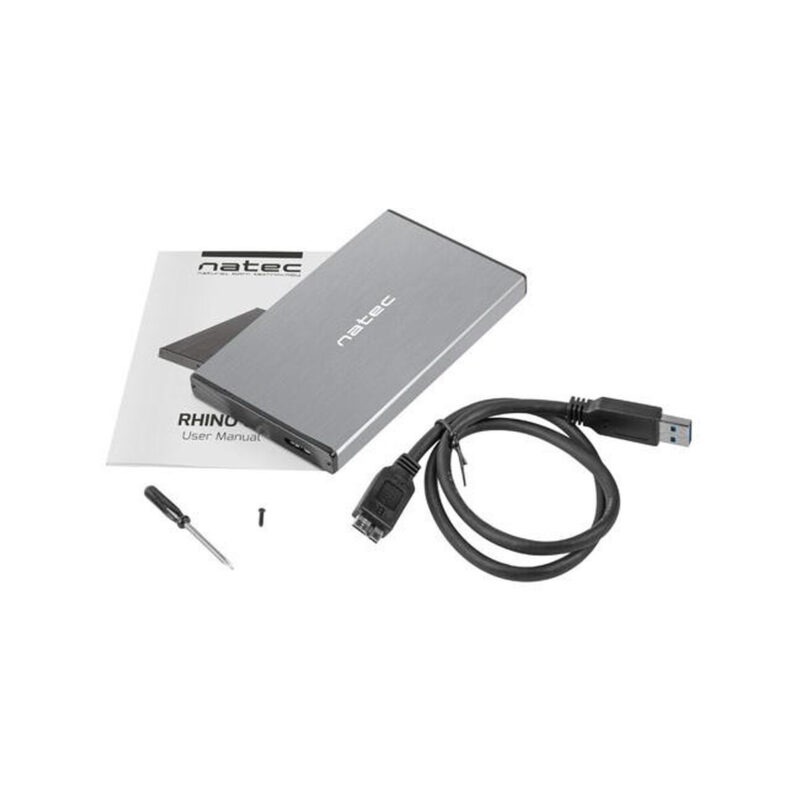 Zewnętrzna obudowa dysku Natec Rhino GO SATA 2.5cala USB 3.0 Szary