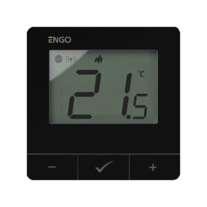 ENGO Controls E25-24B - Regulator temperatury, 24V, czarny, Internetowy, natynkowy ZigBee/868MHz