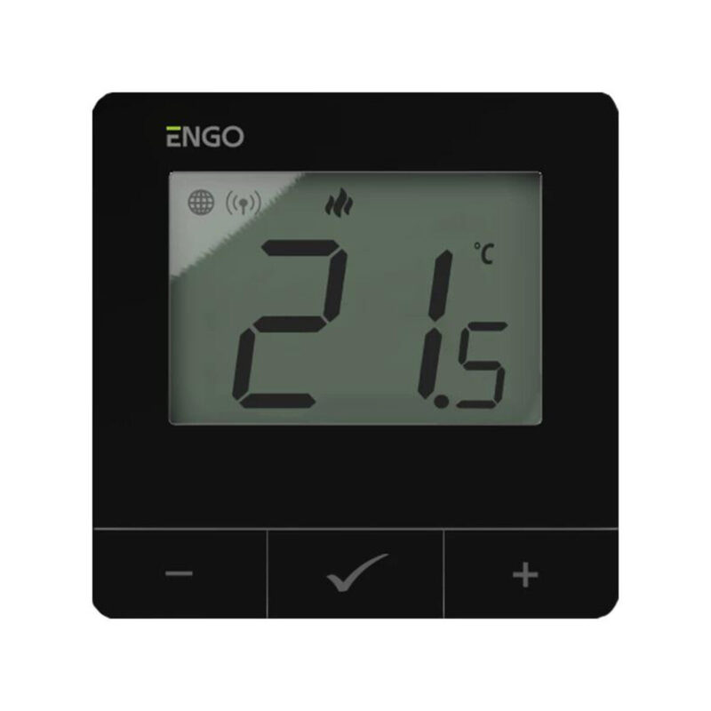 ENGO Controls E25-24B - Regulator temperatury, 24V, czarny, Internetowy, natynkowy ZigBee/868MHz