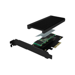 Kontroler IcyBox Karta PCI na M.2 SSD NVMe IB-PCI208-HS z radiatorem