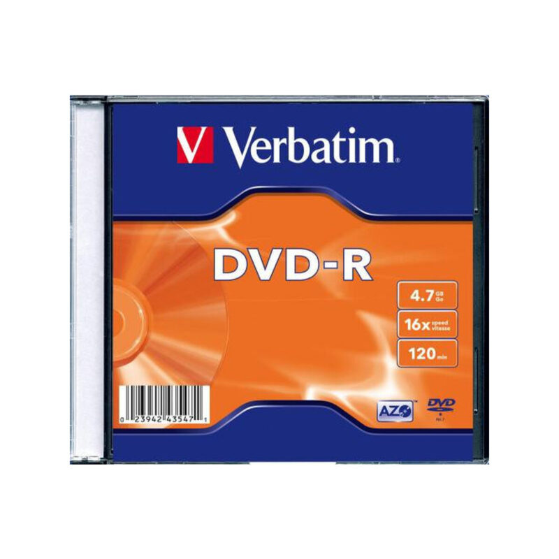 Płyty DVD-R Verbatim AZO Slim (1szt)