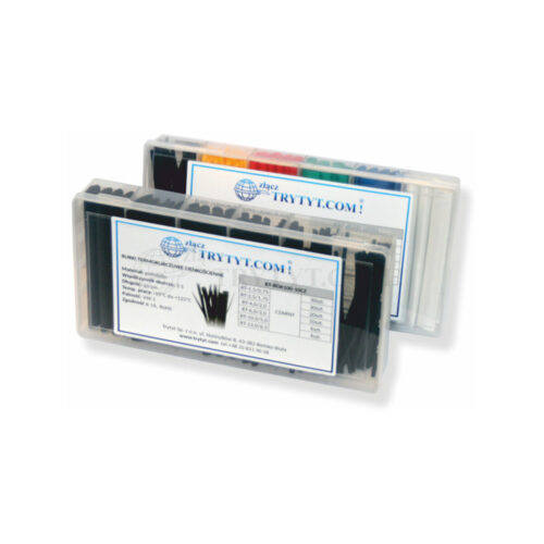 Zestaw rurek termokurczliwych czarnych RT-BOX100-10CZ