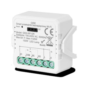 GISE Smart Pojedynczy moduł przekaźnikowy bezpotencjałowy WiFi | Tuya | GSS-WF-DR