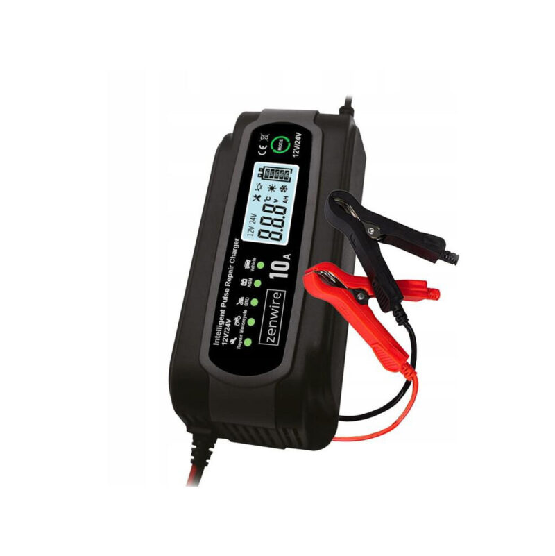 Prostownik Ładowarka Akumulatorów Samochodowy z Funkcją Naprawy 12V 24V 10A Zenwire JMD-10