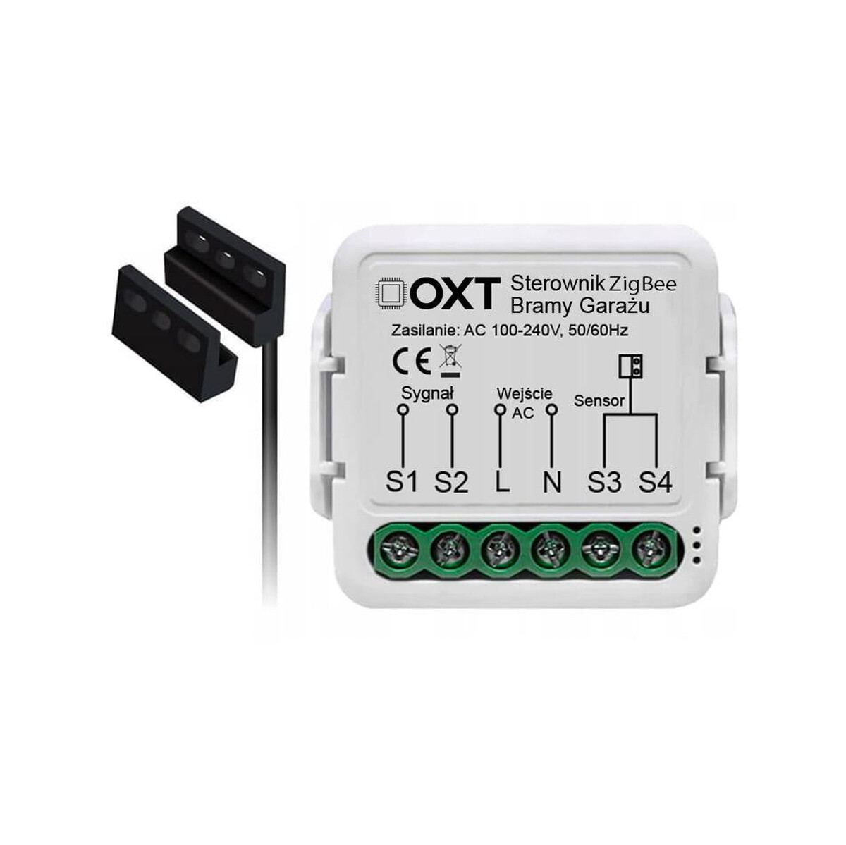 Moduł OXT z sensorem do silnika bramy garażu ZigBee TUYA T250G