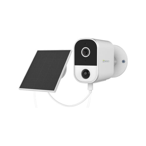 ENGO Controls ECAM-SOLAR - Kamera Smart, Wi-Fi, bateryjna z panelem solarnym, 4MP, zewnętrzna