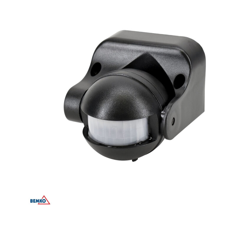 Czujnik ruchu PIR 1200W 180* czarny