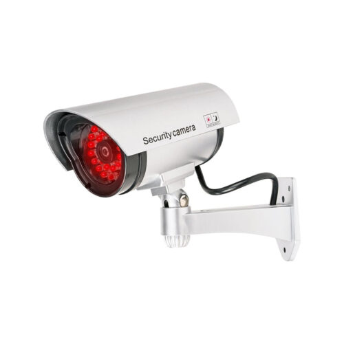 Atrapa kamery tubowej srebrna 30LED AT-2B-S