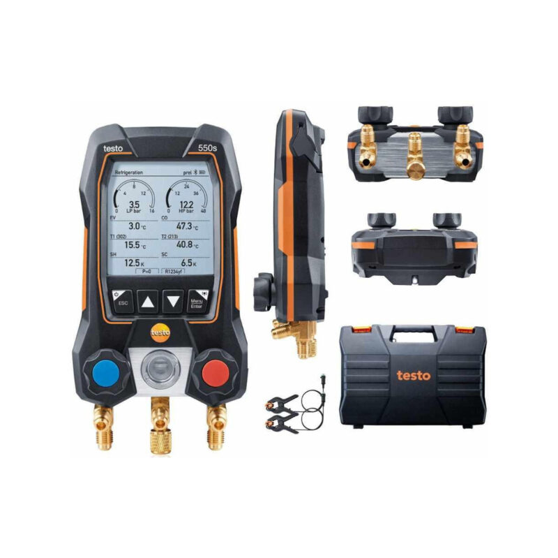 Elektroniczna oprawa zaworowa Testo 550s zestaw Basic 0564 5501