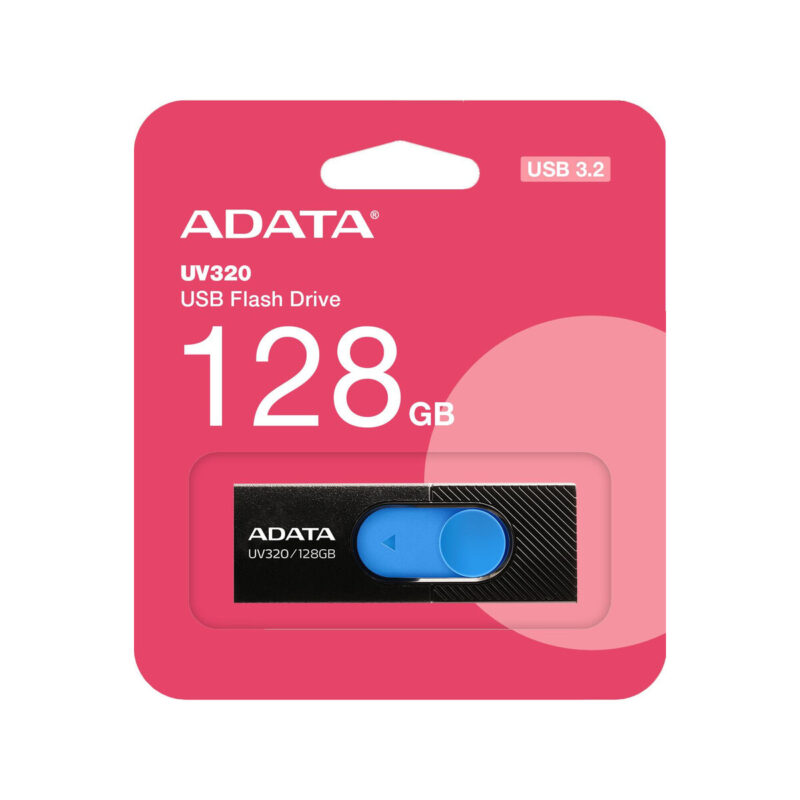 Adata Pendrive UV320 128G USB 3.2 Gen1 Czarno-niebieski