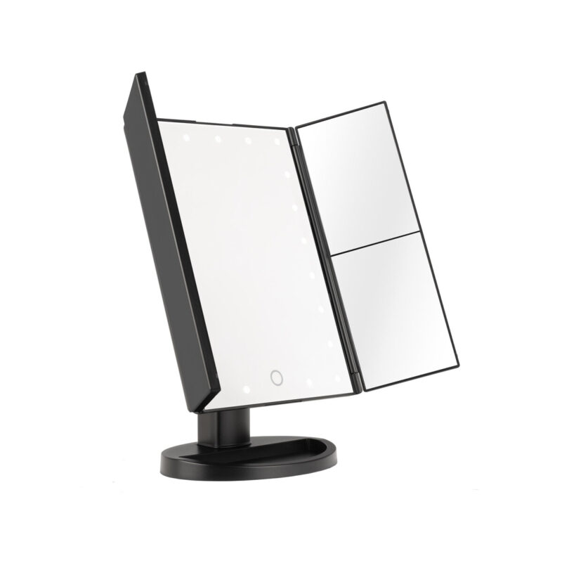b99ef14a27ed9ce0af17e72fc3189bfd_original Lusterko do makijażu Humanas HS-ML04 z podświetleniem LED - czarny