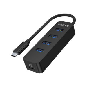Unitek H1117B Hub USB-C, 4 porty USB 3.1, aktywny, 10 W