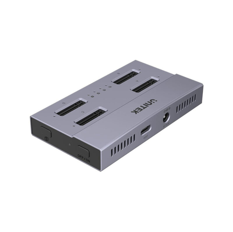 Unitek USB4 4-kieszeniowa stacja dokująca/ klonująca M.2 SSD