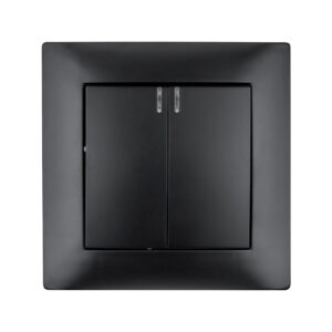 Łącznik podwójny z podświetleniem VCX WESA LC 04C Czarny