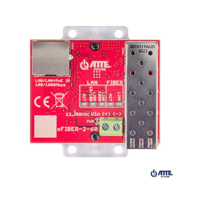 Gigabitowy media konwerter Ethernet ATTE xFIBER‑2‑60