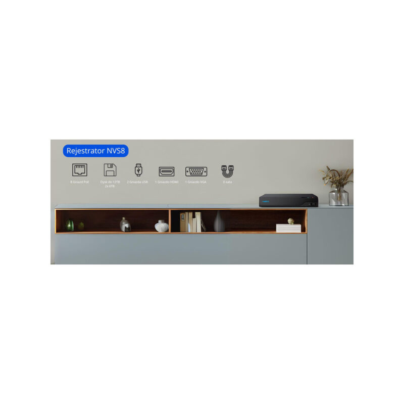 Rejestrator IP Reolink NVS8 8-kanałowy PoE
