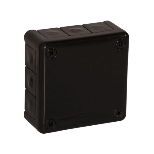 Puszka natynkowa pusta 12 wlotów VIPLAST VP-41 CZARNA IP55 98x98x42mm 041-05