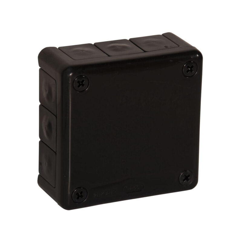 Puszka natynkowa pusta 12 wlotów VIPLAST VP-41 CZARNA IP55 98x98x42mm 041-05