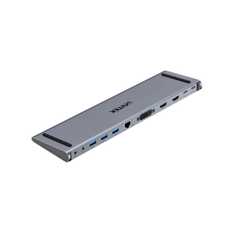 Stacja dokująca Unitek USB-C z DisplayLink 4K | 4K@30Hz | 5Gbps | PD 100W