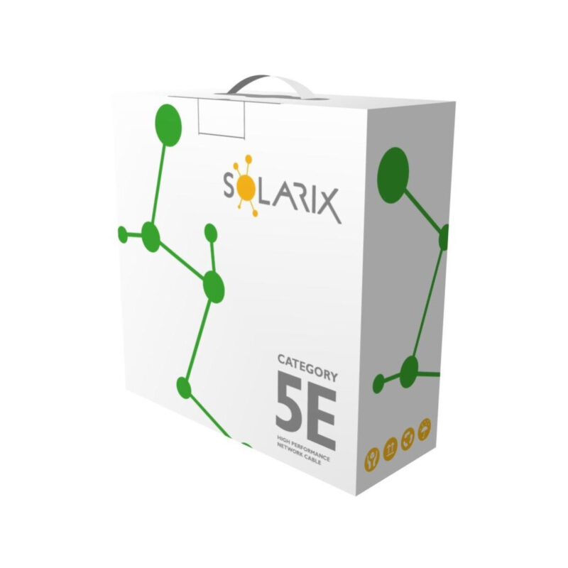 KABEL SKRĘTKA SOLARIX CAT.5E U/UTP PVC karton 305m