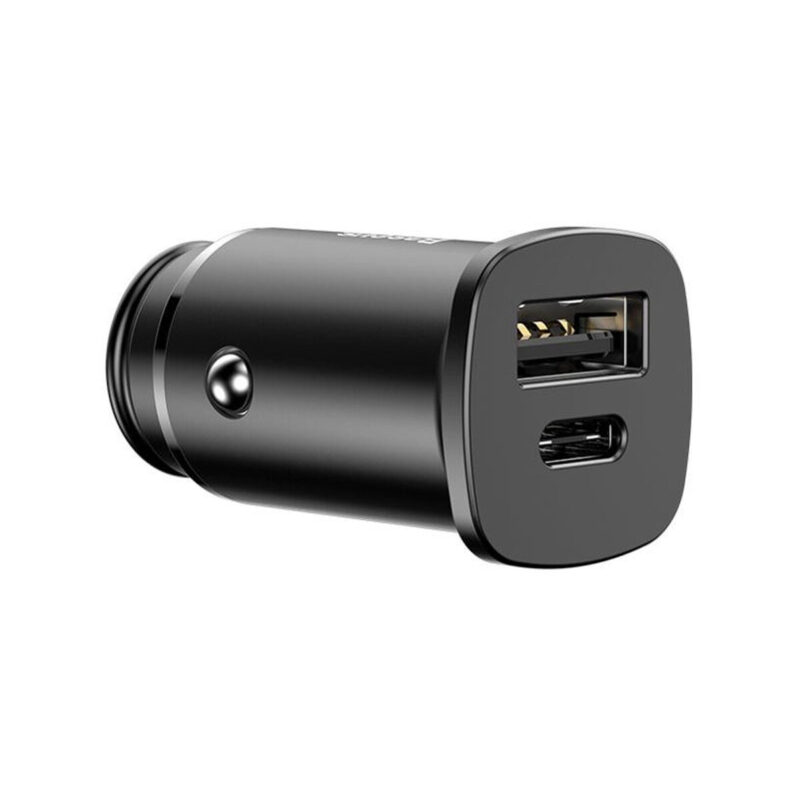 ŁADOWARKA SAMOCHODOWA Baseus Square CCALL-AS01 30W 5A 1x USB-A 1x USB-C QC 4.0+