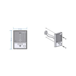 PANEL ZEW. COMMAX Z KAM. DRC-4CGN2