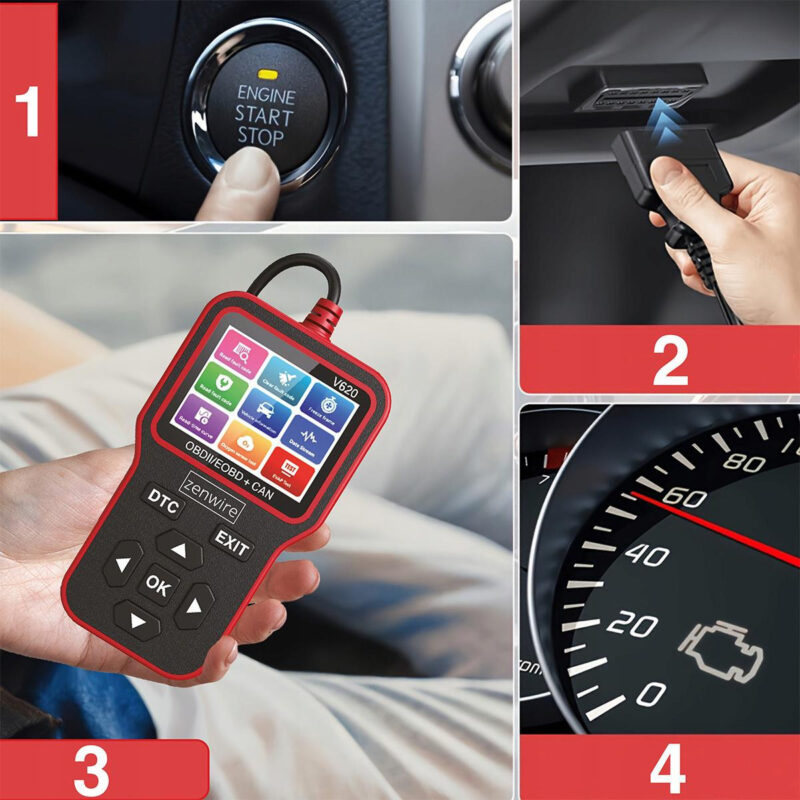 bc9c1f3a3afc242419d3142c032548af_original Interfejs Tester Skaner Diagnostyczny OBD2 ELM327 CAN Zenwire V620