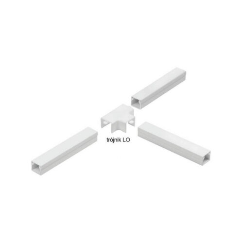 Osprzęt do listew elektroinstalacyjnych, trójnik BIAŁY LO 14x14 (1szt.)