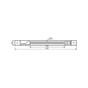 OSŁONA KABLOWA WPUSZCZANA W PROFIL ATLO-KPS-21X262/SHEEL-S BLACK ATLO