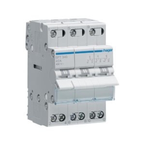 Modułowy przełącznik instalacyjny I-0-II 3P 40A 400VAC Hager SFT340