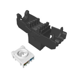 Moduł Keystone beznarzędziowy samozaciskowy SOLARIX Cat.6 UTP RJ45 RAL czarny