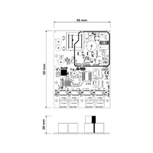 Switch PoE 6 portowy ze zintegrowanym zasilaczem ATTE IPB-5-10A-OF