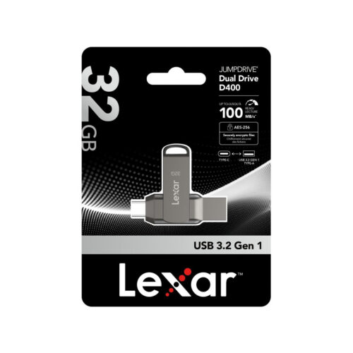 Pendrive Lexar Dual Drive D400 32GB USB-C/A 3.1 100MB/s
