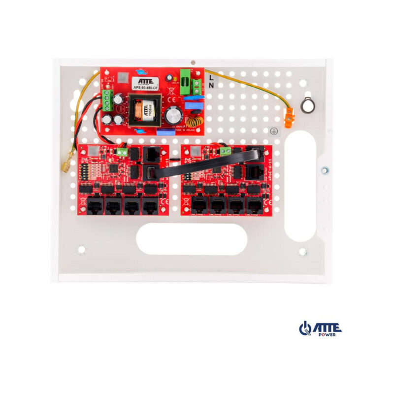 Zestaw do 9 kamer IP switch PoE 9P+1UP ATTE IP-9-11-E