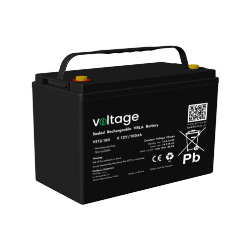 Akumulator AGM Voltage 12V 100Ah VE12-100 (Żywotność 6-9 lat)