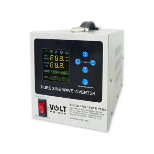 Przetwornica VOLT POLSKA SINUSPRO 1100E PLUS 12/230V (700/1100W) [AGM, GEL, LiFePO4