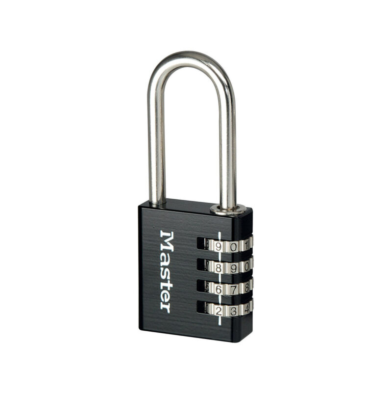 Kłódka z szyfrem długa Master Lock 7640EURDBLKLH