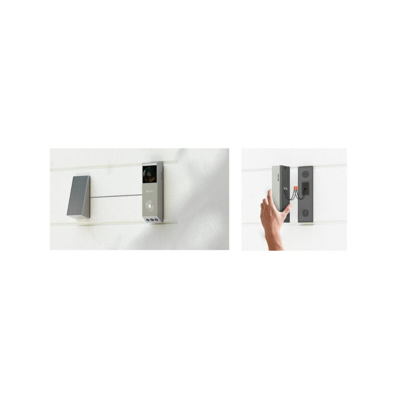 Wideodomofon Ezviz EP3x (3MP+2MP) zasilany bateriami z panelem słonecznym