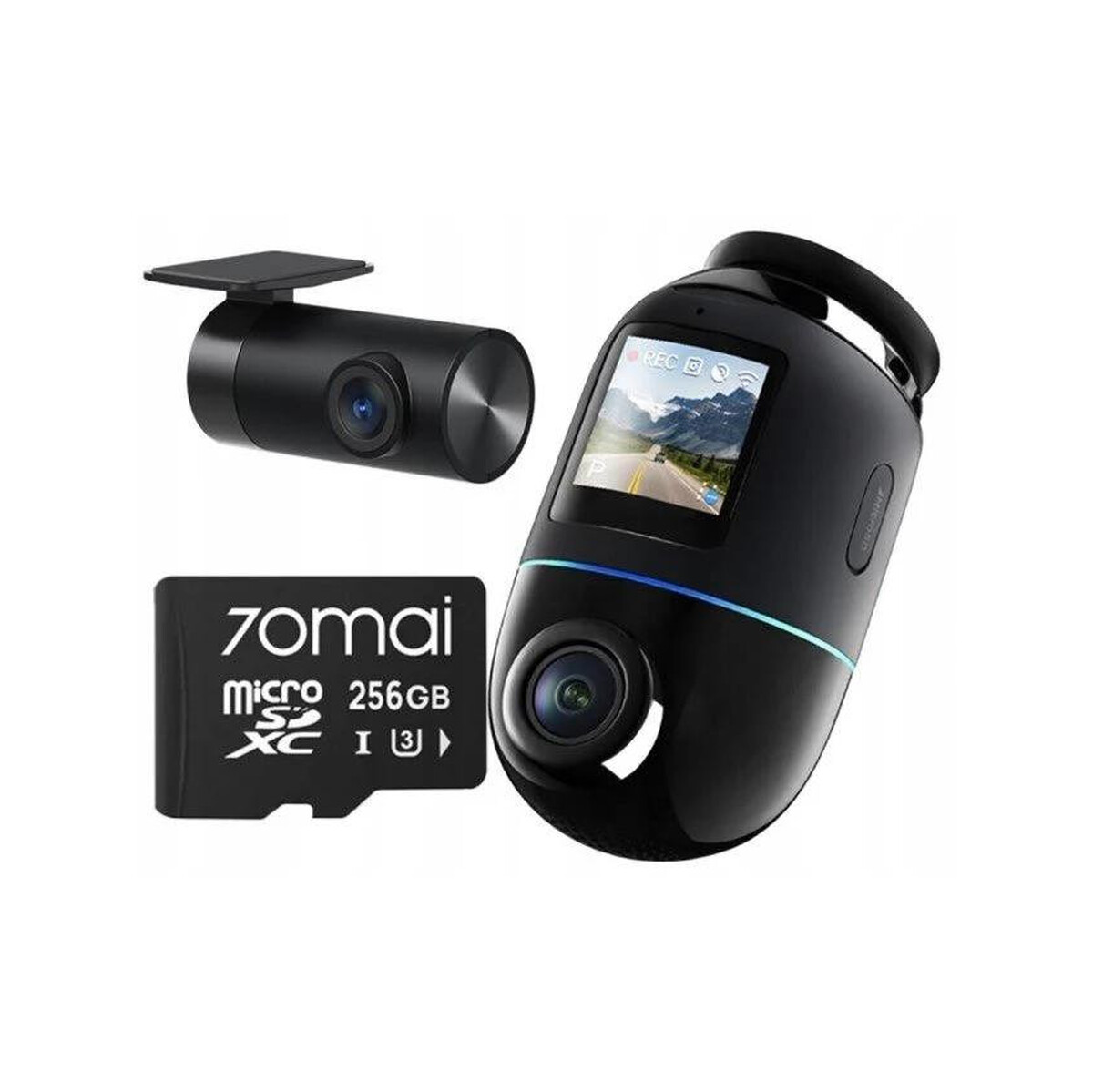 Wideorejestrator 70mai X800 Omni 4K/GPS/WiFi Dual czarny + karta SD 70mai 256GB