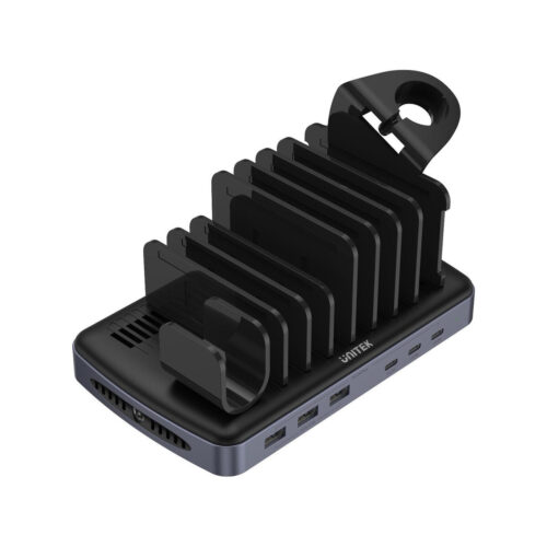 Unitek Stacja ładująca 3 x USB-A 20W, 3 x USB-C PD 60W, 80W