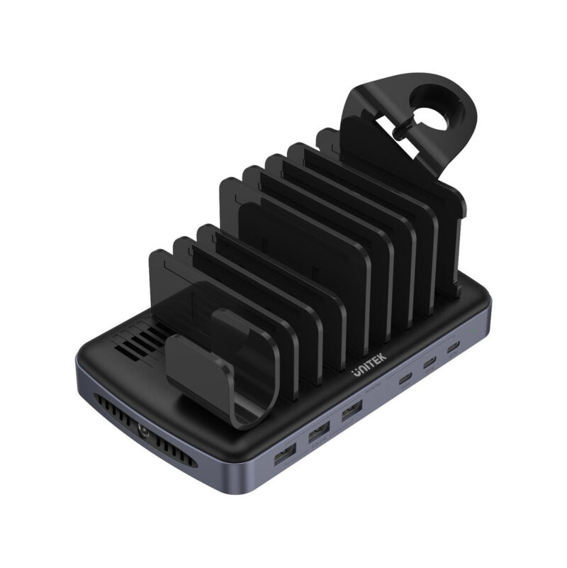 Unitek Stacja ładująca 3 x USB-A 20W, 3 x USB-C PD 60W, 80W