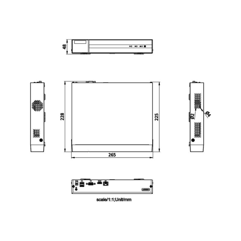Rejestrator IP Hilook NVR-104MH-D/4P(D) 4-kanałowy 5MP PoE