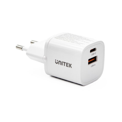 Unitek Ładowarka sieciowa 1x USB-A 1x USB-C QC PC 3.0 33W biała