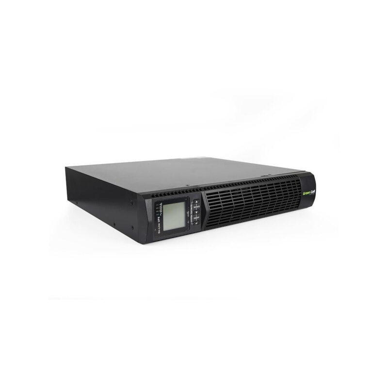 UPS ZASILACZ AWARYJNY Green Cell 1000VA 900W DO SZAFY RACK RTII Z WYŚWIETLACZEM LCD UPS13